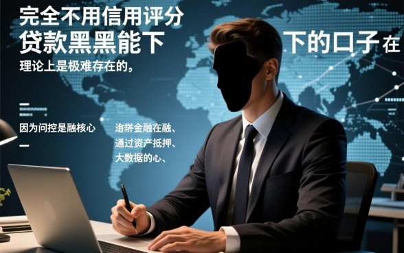 不用信用评分的贷款黑户能下的口子，不看征信的贷款哪里有正规口子？