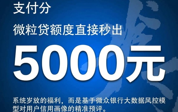 微信直接秒出5000额度怎么回事，怎么借出来？