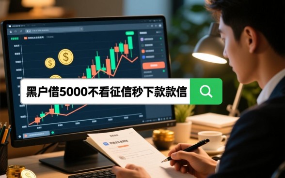 黑户借5000不看征信微信能下款吗，哪里有不用征信的秒下款口子？