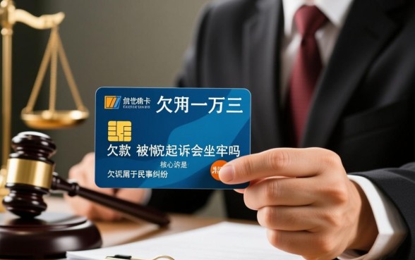 欠信用卡一万三被法院起诉会坐牢吗，被起诉后怎么处理比较好