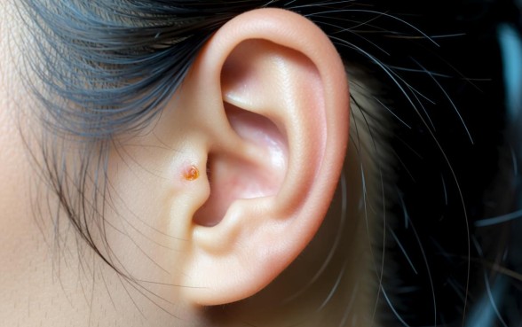 耳垂下方长了一道口子是什么引起的，应该怎么治疗