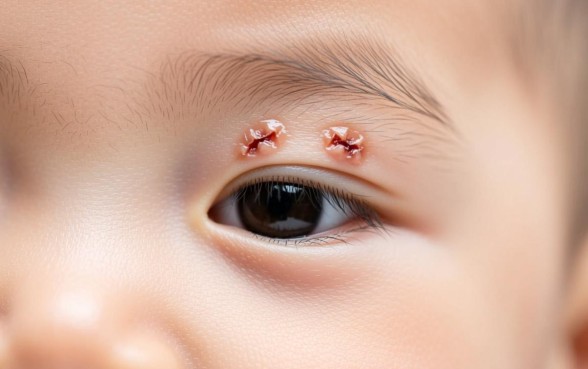 宝宝眼皮有口子几天结的痂会掉下来，宝宝眼皮伤口几天能好