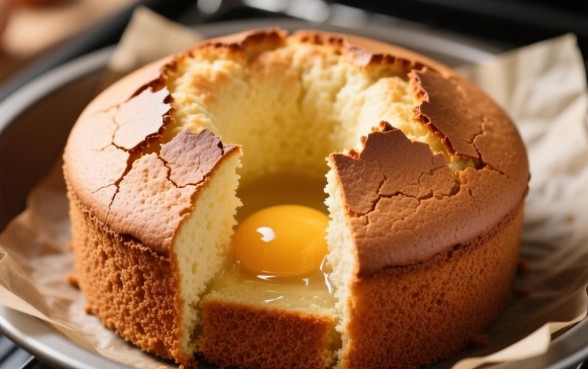 烤的蛋糕为什么上面有口子下面没有，蛋糕开裂是什么原因