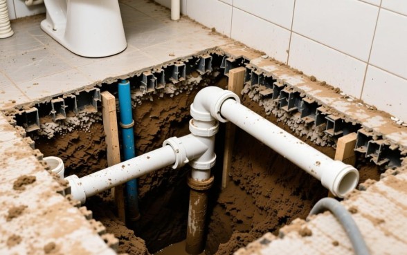 抽水马桶下水道如何挖多深的口子呢，挖多深合适？