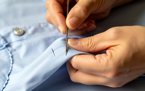 衣服破了个小洞怎么办，缝补衣服视频教程哪里下载