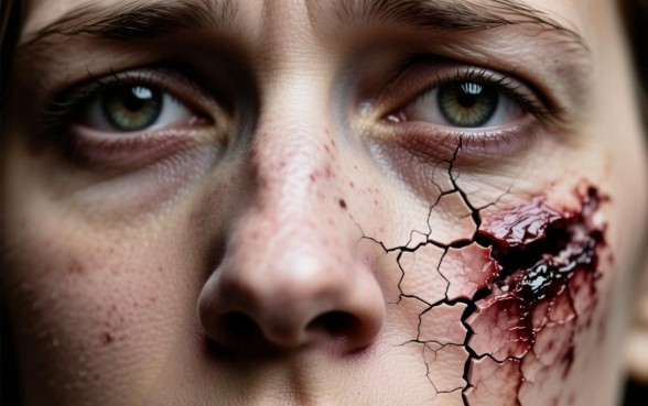 梦到鼻子下边的脸皮都开了个口子了，是什么预兆？