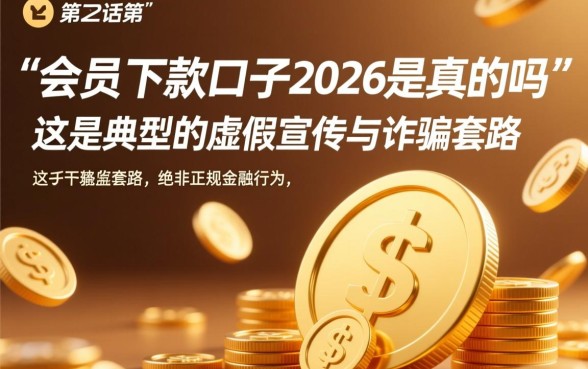 买会员下款的口子2026是真的吗，2026买会员下款靠谱吗