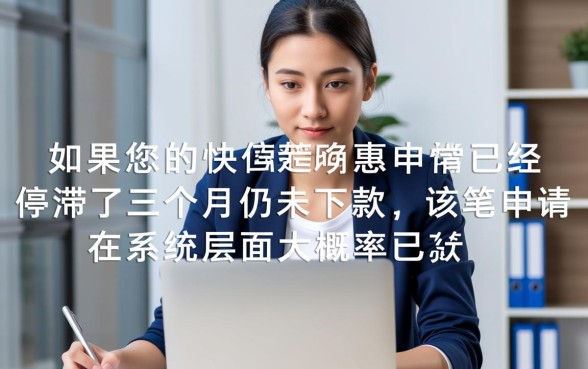 快信普惠逾期三个月了怎么还没下款，为什么审核不通过