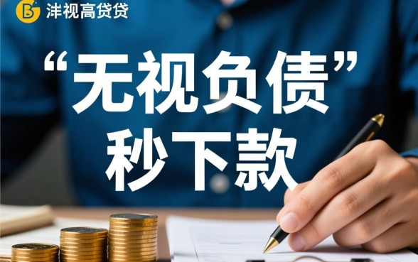 无视负债秒下款的借款口子怎么申请，哪里有容易下款的口子