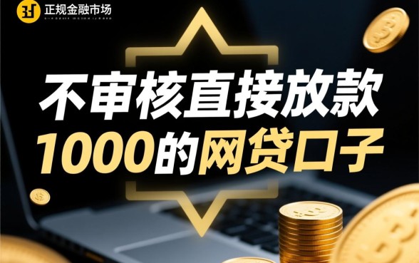 不审核直接放款1000的网贷口子有哪些？哪个平台容易过？