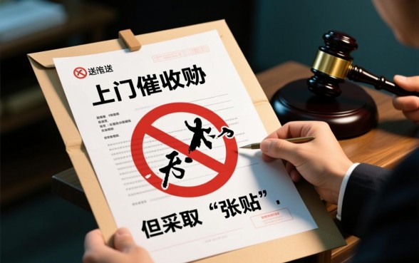 信用卡上门张贴纸质催收函违法吗，遇到这种情况怎么办？