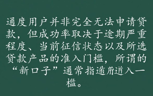 逾期了还能申请这个新口子贷款吗，征信不好怎么下款