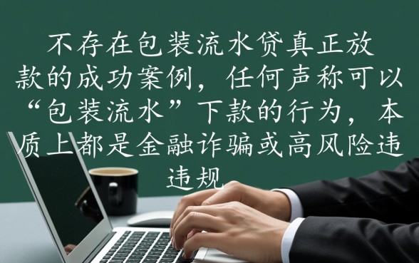 有没有包装流水贷真正放款的案例，包装流水贷款靠谱吗