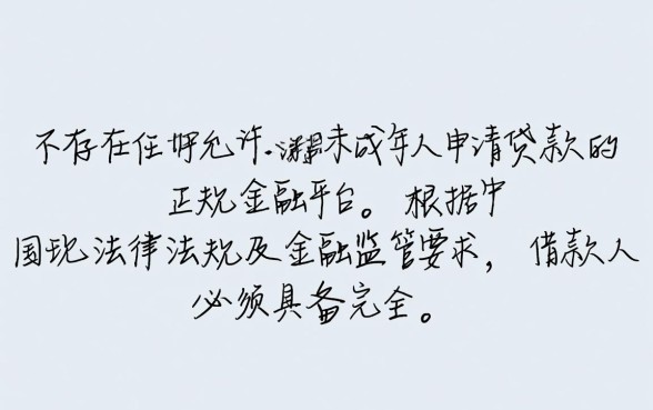 16岁可以贷款的正规平台有哪些，未成年怎么申请网贷？