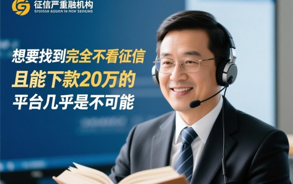 黑户不看征信借款平台借20万，哪个平台靠谱？