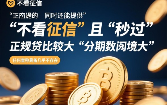 不看征信的网贷有哪些？不看征信秒过且期数大的怎么申请？