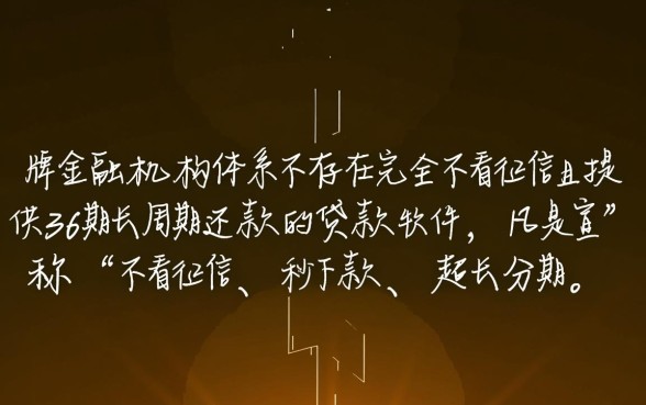 什么软件不看征信36期，有哪些贷款软件不看征信
