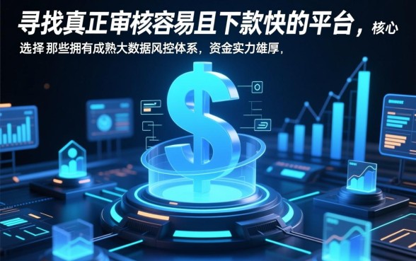 审核容易下款快的小贷平台有哪些，2026正规秒下款口子