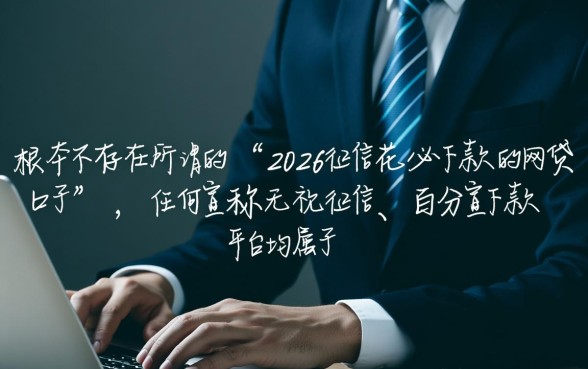 2026征信花必下款的网贷口子有哪些，怎么申请容易过？