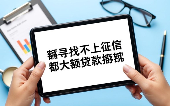 不上征信的大额贷款都有哪些平台，2026正规口子怎么申请