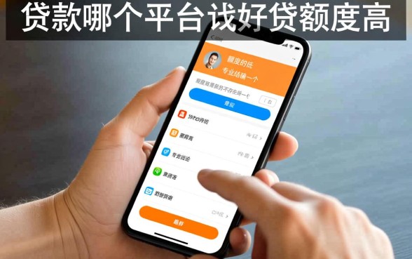 手机上贷款哪个平台最好贷额度高，手机贷款哪个平台额度高通过率高