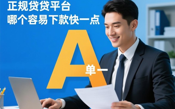 正规借贷平台哪个容易下款快一点，2026秒批口子推荐