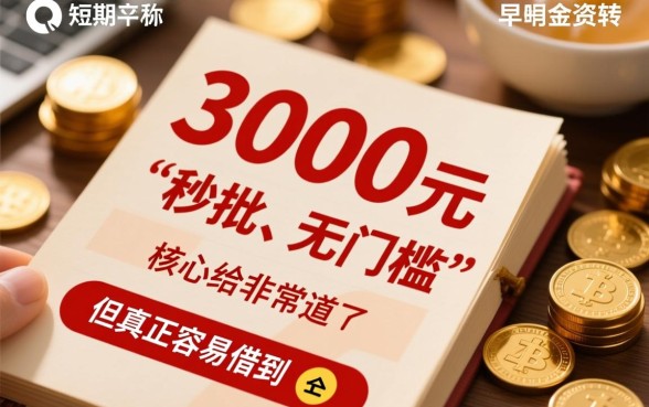 容易借到小额借款平台借3000吗？哪个平台容易下款？