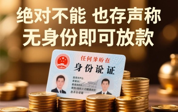 不需要身份证的贷款到底能不能贷，安全吗是真的吗