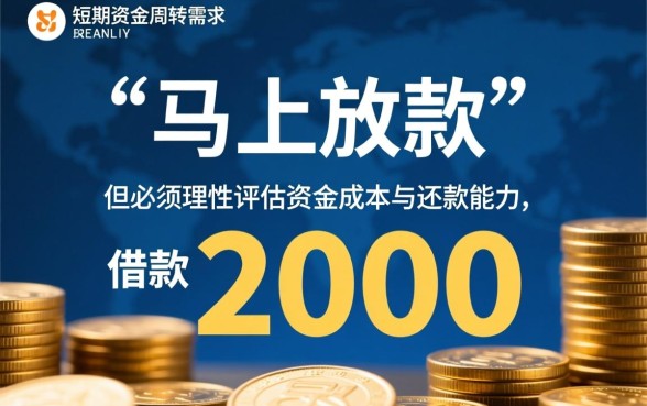 借款2000元马上放款2924靠谱吗？哪里借2000元秒到账？