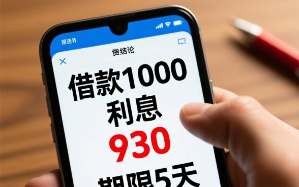 借款1000利息930期限5天算高利贷吗，受法律保护吗？