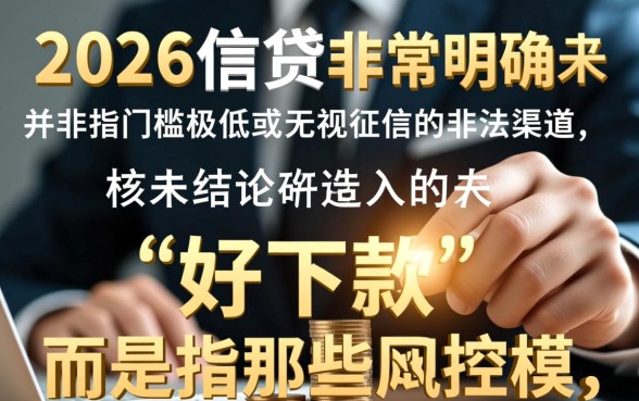 最近有没有好下款的口子2026，2026年最新容易通过的口子有哪些