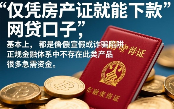 房产证下款口子是真的吗，房产证网贷能下款吗