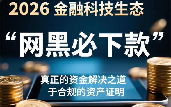 2026年网黑必下款的网贷口子有哪些？怎么申请秒下款？