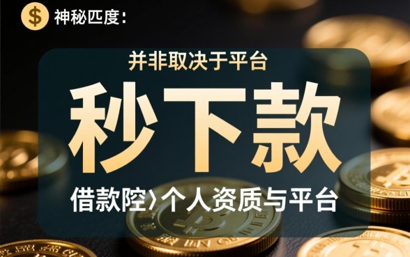 现在有什么网贷可以秒下款的口子，哪个容易通过？