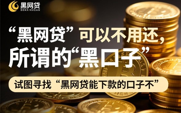 黑网贷能下款的口子不用还吗，黑网贷不用还真的吗