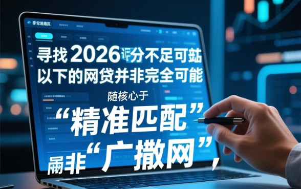 2026年评分不足可以下的网贷，怎么申请容易通过？