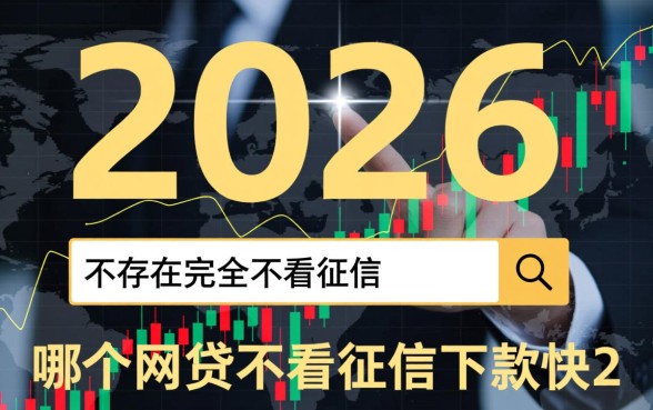 哪个网贷不看征信下款快2026，2026年不看征信秒下款口子
