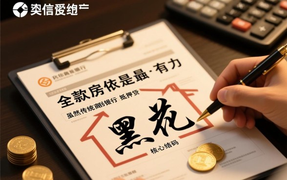 征信黑了全款房能抵押吗，征信不好全款房怎么贷