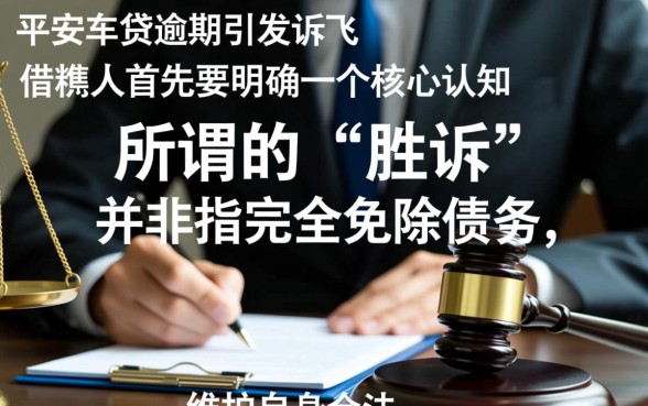 平安车贷逾期被起诉怎么办？怎么才能胜诉