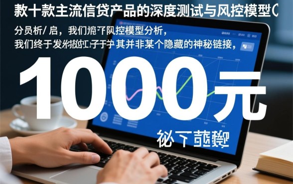 终于发现1000元必下款的口子在哪里，怎么申请秒到账？
