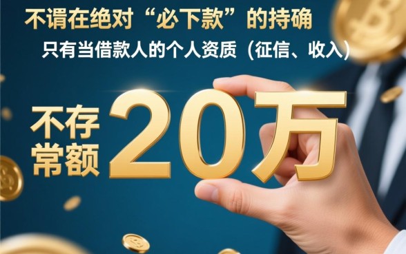 大额网贷口子必下款最高20万，哪里可以申请？