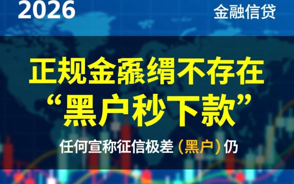 2026黑户秒下款的口子有哪些，黑户贷款哪里容易通过