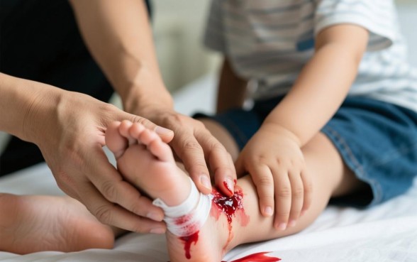 小孩的脚砍了一下有个口子怎么办，需要打破伤风针吗