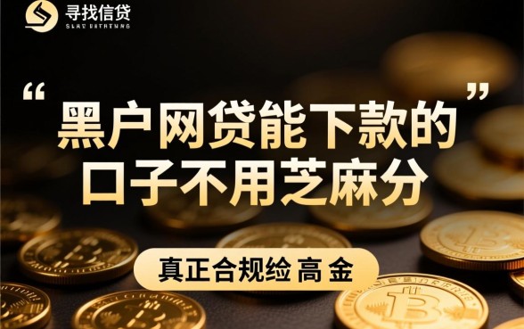 黑户网贷能下款的口子不用芝麻分吗？2026黑户哪里能借到钱？