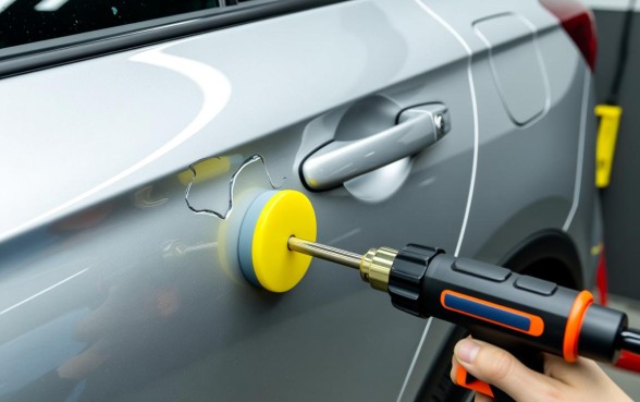 车门有口子怎么弄下去视频，自己在家不用钣金能修吗？