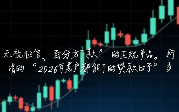 2026年黑户都能下的贷款口子靠谱吗，怎么申请秒下款？