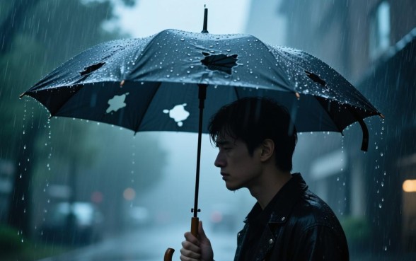 梦见下雨打伞伞上有洞口子是什么意思，周公解梦怎么说？