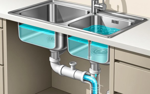 洗菜盆下水管工作原理是什么，每个口子分别起什么作用？