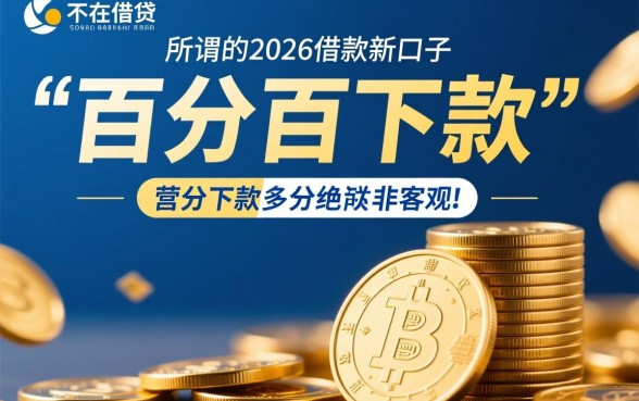 2026借款新口子百分百能下款吗，真的能秒批下款吗？