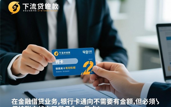 贷款下款时银行卡必须有余额吗，卡里没钱能下款吗